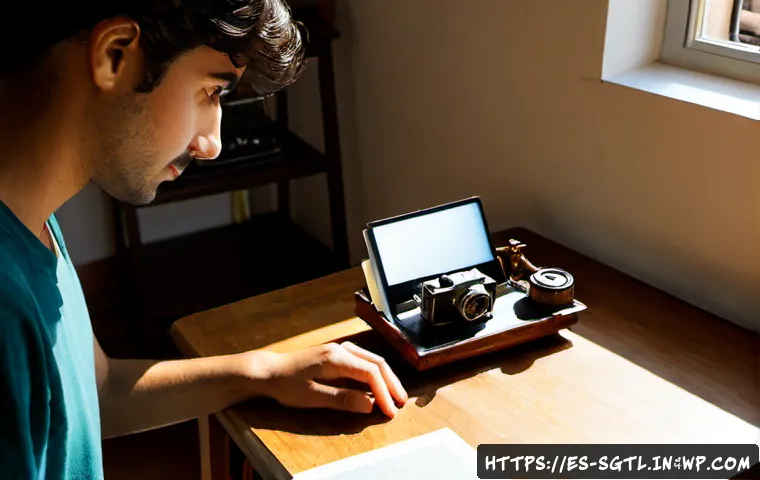 디지털 스토리의 독창성 강조하기 - Photorealistic editorial scene of a Spanish-speaking independent storyteller at a sunlit wooden desk...