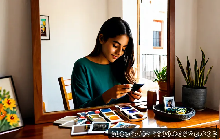 디지털 스토리에서의 정체성 표현하기 - Photorealistic editorial scene of a young Hispanic woman in a bright apartment in Mexico City, thoug...